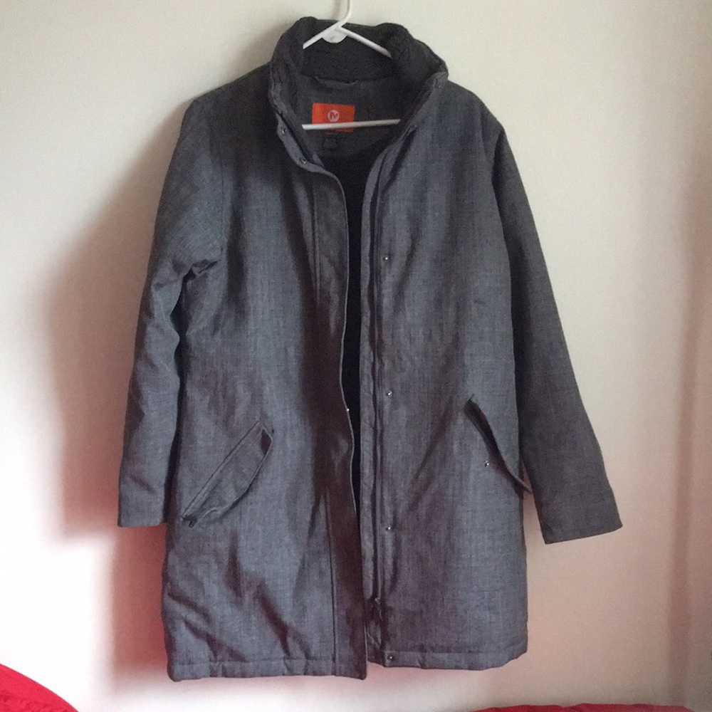 Merrell Gray Polyester Filled Coat - image 1